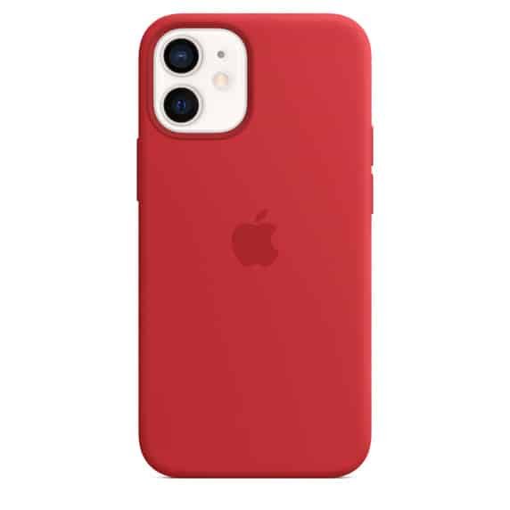 Coque silicone MagSafe iPhone 12 mini Red itsu maroc