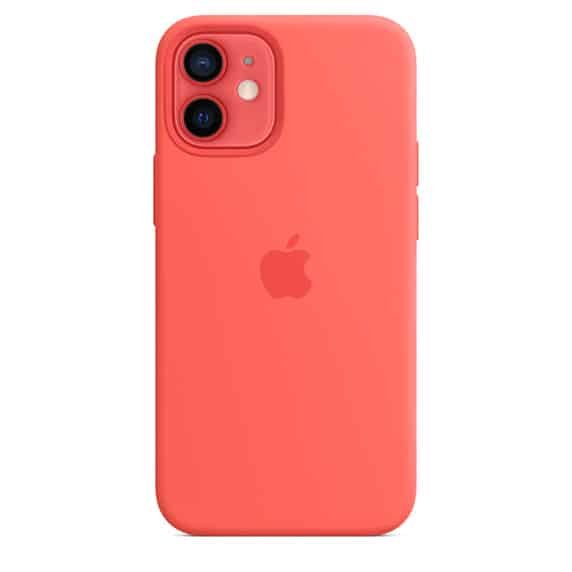 Coque silicone MagSafe iPhone 12 mini Rose Argume itsu maroc