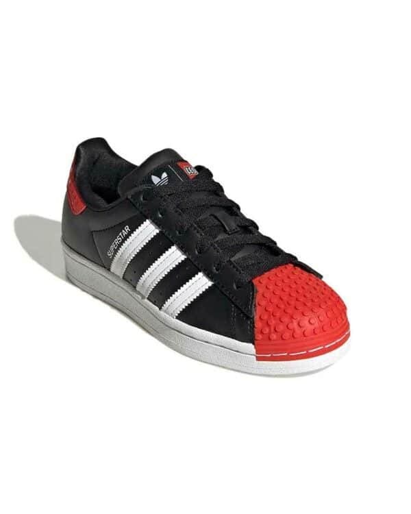 Adidas superstar lego black Red itsu maroc 2