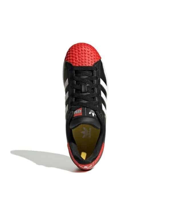 Adidas superstar lego black Red itsu maroc 3