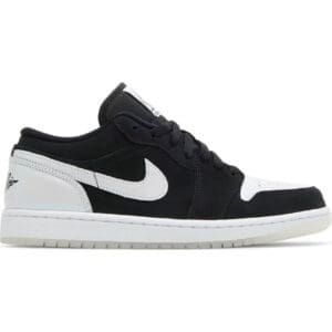 air jordan 1 low black white diamond itsu maroc 1