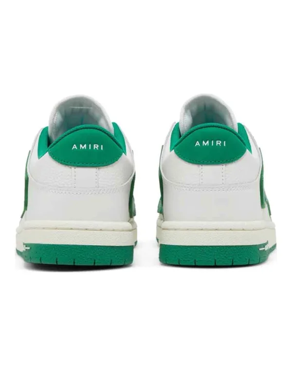 Amiri Skel Top Low White Green 3